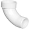 Keeney Mfg Charlotte Pipe Schedule 40 1-1/2 in. Spigot X 1-1/2 in. D Hub PVC 90 Degree Elbow 1 pk PVC 00309  0600 - alternate 1